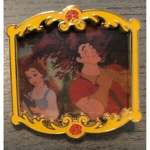 Loungefly Disney Beauty and the Beast Lenticular BlindBox Pin Belle & Gaston NEW